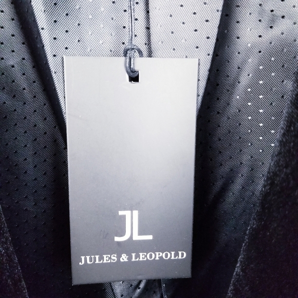 Jules & Leopold Black Velvet Velour Blazer NWT size 1X - Picture 4 of 9